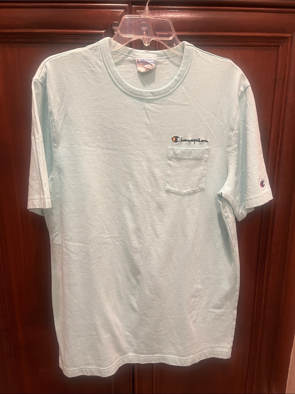 Champion Light Mint Short-Sleeve Pocket Tee